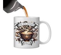 Tazza con le parole, tazza delle parole - tazze in ceramica a tema caffè da 350 ml | Tazza da latte per la colazione per caffè, tè, cioccolata calda, tazza da tè per lavoro, cucina domestica