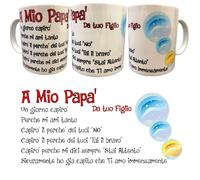 Tazza Con Manico A Mio Papa' Da Tuo Figlio Gadget Idea Regalo PS 09370-86