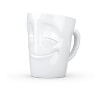 Fiftyeight t018301 vergnügt Tazza in Porcellana 12 x 10 x 10 cm, Colore: Bianco