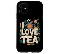 Tazza con motivo «I love tea», motivo: foglie di miele Custodia per iPhone 11