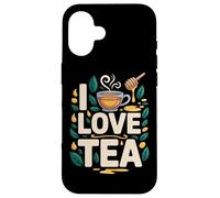 Tazza con motivo «I love tea», motivo: foglie di miele Custodia per iPhone 16