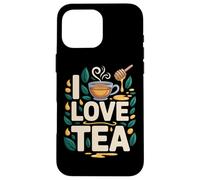 Tazza con motivo «I love tea», motivo: foglie di miele Custodia per iPhone 16 Pro Max