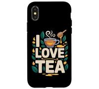 Tazza con motivo «I love tea», motivo: foglie di miele Custodia per iPhone X/XS