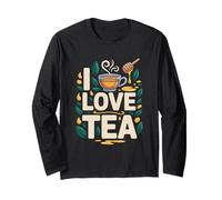 Tazza con Motivo «I Love Tea», Motivo: Foglie di Miele Maglia a Manica