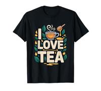 Tazza con Motivo «I Love Tea», Motivo: Foglie di Miele Maglietta