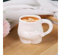 Tazza Con Pancia Grassa - Carina Da Latte 320 ml | Ceramica | Divertente | Da Caffè | Da Tè | Bicchieri per Pancia Fatti a Mano | Regalo per la Festa