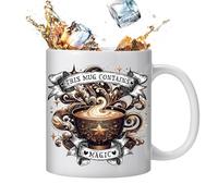 Tazza con parole - Tazza da caffè in ceramica a tema caffè, 350 ml, tazza da caffè per latte, caffè, tè, cioccolata calda, tazza da tè per lavoro, casa e cucina
