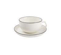 Tazza con piattino S|P Collection Studio Base White, 220 ml