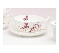 Tazza Con Saucer Cherry Blossom Porcellana 350ml TeaLogic