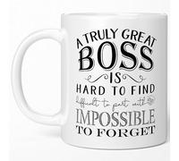 Tazza con scritta"A Truly Great Boss Is Hard To Find - Goodbye Gifts for Men or Women Retiring or Leaving for New job