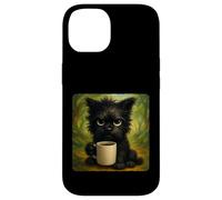 Tazza con scritta "Dog Grumpy Coffee Morning Humor Wildlife Tired Mug" Custodia per iPhone 14