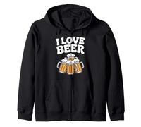 Tazza con scritta "I Love Beer" Felpa con Cappuccio