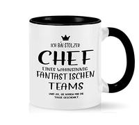 Tazza con scritta in lingua tedesca "Ich bin stolzer Chef einer wahnsinnig fantastische Teams" - miglior regalo per il compleanno, per il addio