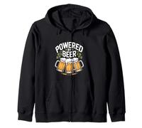 Tazza con Scritta Powered By Beer Celebratory Cheers Passion Felpa con Cappuccio