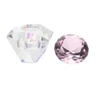 Tazza Cristallo per Nail Art con Coperchio, Vetro Trasparente | Liquido Monomero, Controllo Evaporazione e Meno Versamenti, 1 Pezzo per Postazione Manicure e Scuola