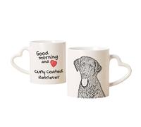 Tazza Curly Coated Retriever Con Cane Buongiorno Cuore Art-Dog