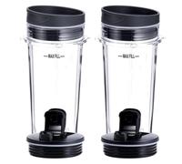 Tazza Da 2 Pezzi Da 16 OZ Con Quattro Coperchi, Accessori Di Ricambio For Frullatore, Compatibile Con Ninja BL660 BL770 BL740/QB3000/BL810 Il Frullatore