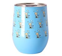 Tazza da asporto isotermica QuyCup Peanuts Snoopy (abbraccio a Charlie Brown)