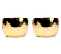 Tazza da bere stile coreano placcata oro 24 carati SOJU alcool shot 45 ml 2 p...