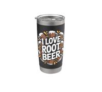 Tazza da birra I Love Root Celebration Bicchiere termico in acciaio inox doppia parete