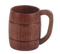 Tazza da Birra in Legno, Boccale da Birra in Legno La Migliore Tazza da Bere in Legno Bicchiere da Birra in Legno Tazze da tè Tazze a Botte per Uomo Donna Tazze da caffè Regalo Tazze Fatte a Mano
