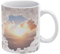 Tazza da caffè 3D con buco nel cielo in un muro da 11 once, design creativo dello spazio, tazza da caffè 3D multiuso