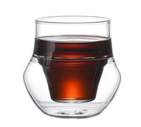 Tazza da caffè a doppia parete - per bevande calde, tazza termica in con un bordo | tazza isolata in borosilicato per tè, caffè, latte, trasparente resistente al calore