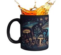 Tazza da caffè a forma di fungo, tazza da tè con motivo mutevole | Tazza da tè da 12 OZ, e fantasia, perfetta per gli amanti della natura, ufficio, casa, idea regalo originale per tutti