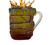 Tazza da caffè a forma di libro, bicchieri impilabili | Collezione di bicchieri in resina dipinta a mano per lettori, scrittori, topi di biblioteca, compleanno, Natale, Ringraziamento