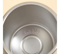 Tazza da caffè automatica per mescolare, ricaricabile, elettrica, in acciaio inox, per bevande calde/fredde, per uso alimentare, 304 Ss Pp, 8,5 x 7 x 14,8 cm, marrone o bianco (marrone)