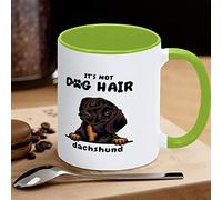 Tazza da caffè bassotto It's Not Dog Hair Tazza da caffè divertente novità tazza da tè tazze in ceramica con grande manico a C per caffè, tè, cereali acqua per ufficio, cucina, scuola a casa