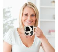 Tazza Da Caffè - Bere Per La Stampa, Di Tè In Ceramica | Mughe Bocca A Grande Capacità Fatta Mano Caffè, Latte, Tè, Scrivania, Cucin Bellezza Senza