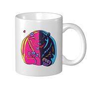 Tazza Da Caffè Bipolar Polar Bear Latte Mug Con Manico Uomini Tazza Divertente, Per Work, The, Home, 330ml