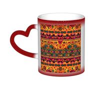 Tazza da caffè Boho con manico da 12 once, tazza da tè in ceramica con cambio colore sensibile al calore, tazza da tè in ceramica con motivo "Il cielo", tazze artistiche magiche e divertenti, tazza in