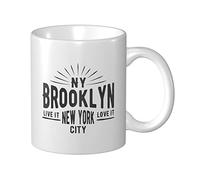 Tazza Da Caffè Brooklyn Vintage Stamp Poster Printing Thè Mug Con Manico Personalizzato Tazza Divertente, Per Colazione, Bambini, Home, 330ml