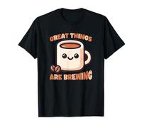Tazza da caffè con Citazione Great Things Brewing Maglietta