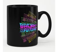 Tazza Da Caffè Con Logo Neon Di Ritorno Al Futuro - Licenza Ufficiale