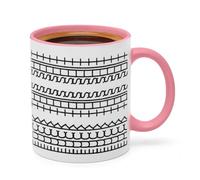 Tazza da caffè con messaggio nascosto, 350 ml personalizzata, divertente tazza da caffè amante regalo maleducato per amici di famiglia (rosa)