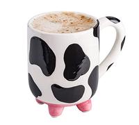 Tazza da caffè con mucca,Tazza da caffè con mammelle mucca Utter,Tazza da caffè unica a forma di mammella mucca con mammelle per donne,Regali per amanti della mucca