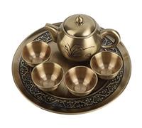 tazza da caffè con piattino, Set da caffè floreale vintage in Cina, set 6 teiere in ottone con motivo orchidea, kit delicato for tazze tè