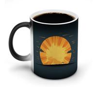 Tazza da caffè con scolorimento da 12 once, con scritta "C'è il sole dietr