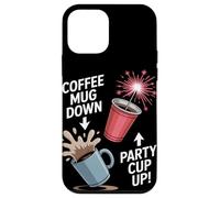 Tazza da caffè con scritta "Down Party" Custodia per iPhone 12 mini
