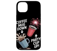 Tazza da caffè con scritta "Down Party" Custodia per iPhone 14 Plus