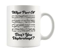 Tazza da caffè con scritta in lingua inglese "What Part of Don't You Understand Music Teacher" (lingua italiana non garantita), divertente tazza da caffè con musicisti pianista e regista, 325 ml,