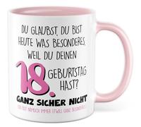 Tazza da caffè con scritta in lingua tedesca "Wenn ich mein Hund Fragen wie ich aussehe dann sagt er "wow" - Tazza da caffè in ceramica da 330 ml - Idea regalo per i proprietari di cani