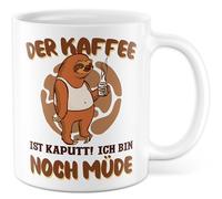 Tazza da caffè con scritta - Regalo Il caffè è rotto! Ich bin noch müde... - Tazza da caffè 330 ml in ceramica - Lavoro in ufficio tazza da caffè