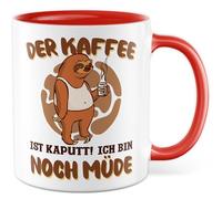 Tazza da caffè con scritta - Regalo Il caffè è rotto! Ich bin noch müde... - Tazza da caffè 330 ml in ceramica - Lavoro in ufficio tazza da caffè