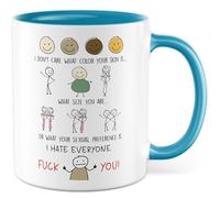Tazza da caffè con scritta - Regalo per caffè non parlare, jammert nicht, macht einfach seinen Job. - Tazza da caffè 330 ml in ceramica - Divertente scritta in ufficio umorismo lavoro tazza da caffè