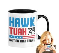 Tazza da caffè con scritta "Spit That Thang", tazza da caffè con parodia, 350 ml, divertente tazza meme per le vacanze, per gli amanti del caffè del latte e del tè