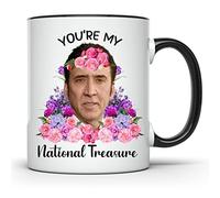Tazza da caffè con scritta "You're My National Treasure", divertente Nicholas Cage - You Are National Treasure - 311,8 ml, HSM-0